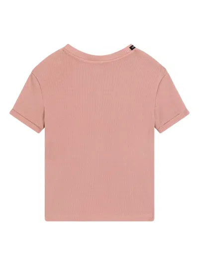 Dolce & Gabbana Cotton T-shirt With Print In Pink