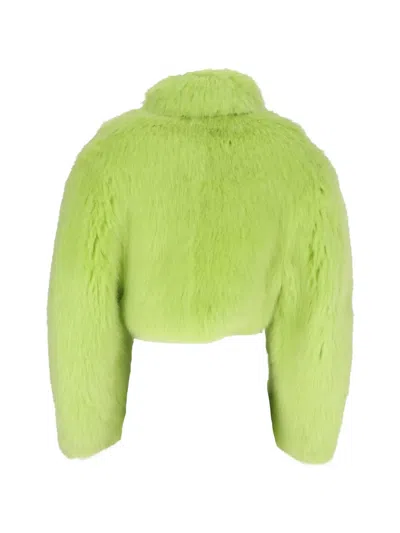 Off-white Colour Block Jacket In Green
