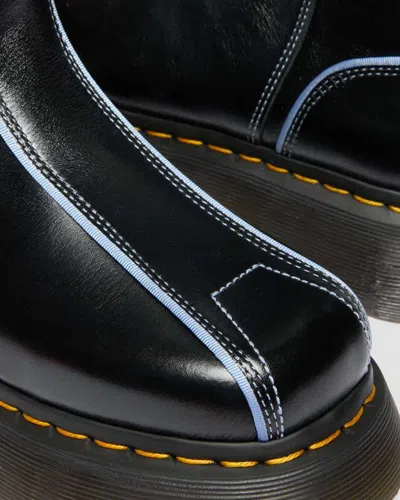 Dr. Martens Buzz Hi Gloss Leather Boots In Black