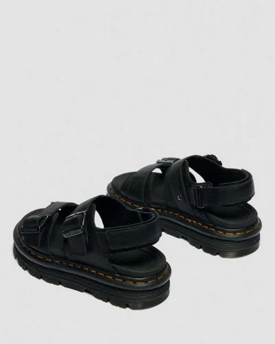 Dr. Martens Zebzag Pisa Platform Sandals In Black
