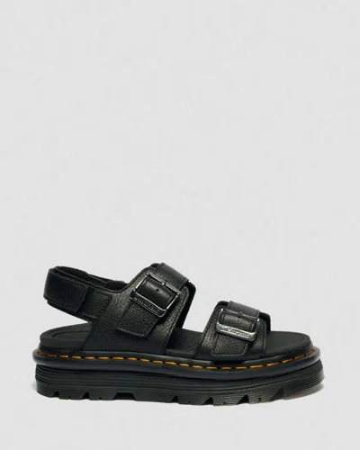 Dr. Martens Zebzag Pisa Platform Sandals In Black