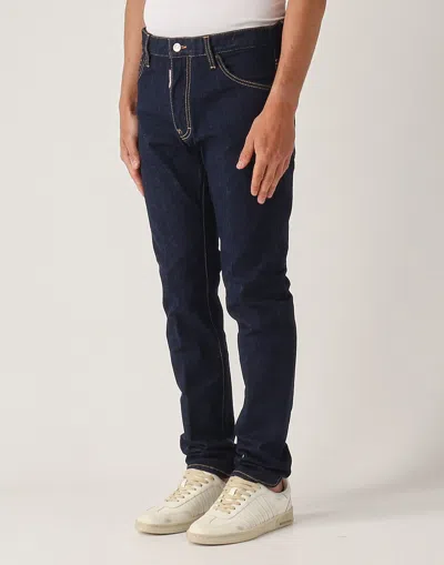 Dsquared2 Cool Guy Logo Patch Jeans In Blue
