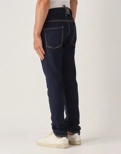 Dsquared2 Cool Guy Logo Patch Jeans In Blue