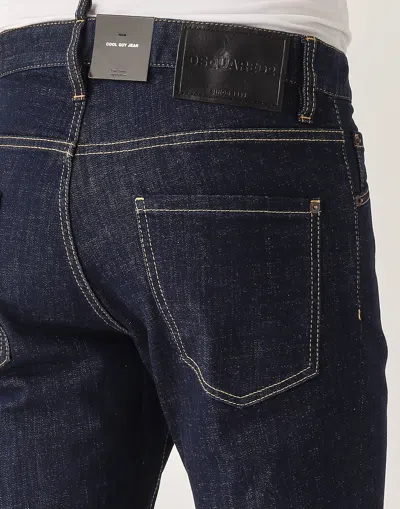 Dsquared2 Cool Guy Logo Patch Jeans In Blue