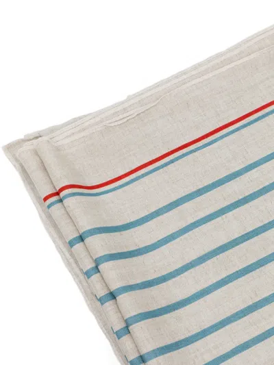 Bambah Striped Tablecloth In Blue