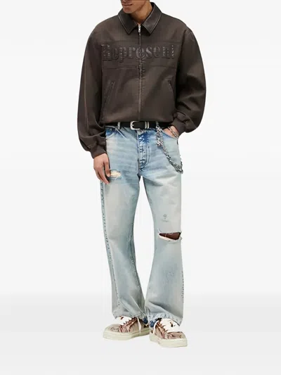 Represent Roscoe Bomber Jacket In Brown