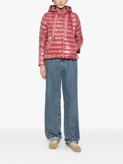 Herno Hooded Quilted Jacket In Multi