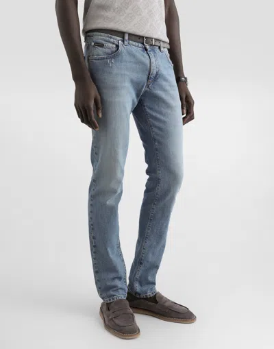 Dolce & Gabbana Multi-pocket Jeans In Blue