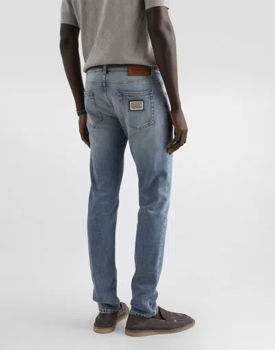 Dolce & Gabbana Multi-pocket Jeans In Blue
