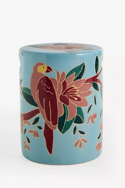 Farm Rio Indoor/outdoor Ceramic Side Table In Blue | ModeSens
