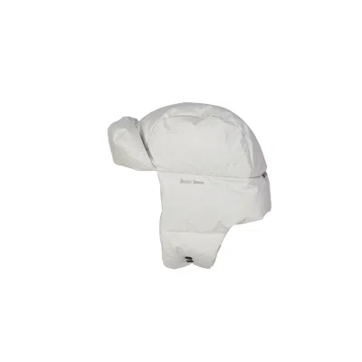 Herno White Polyester Beanie In White
