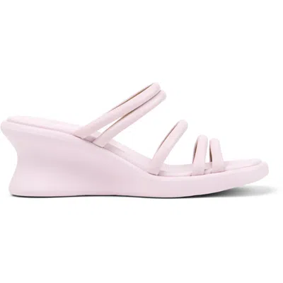Camper Strappy Wedge Sandals In Pink
