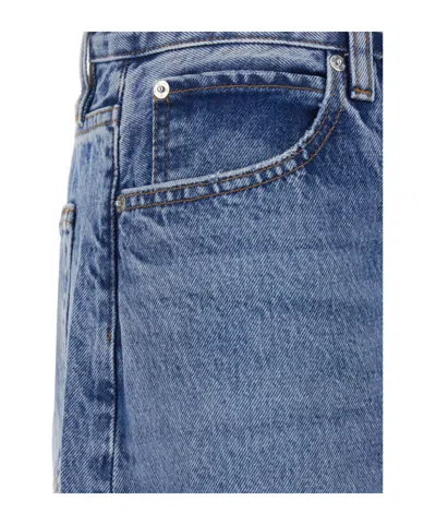 Frame Jeans With Belt Loops In Blue