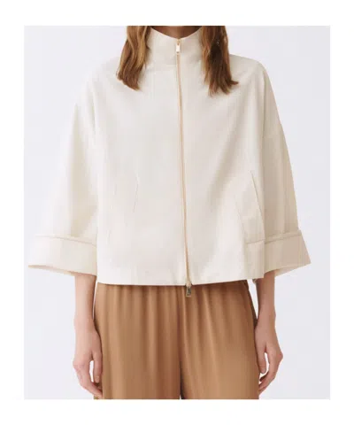 Fabiana Filippi Jacket Woman Color Butter In White