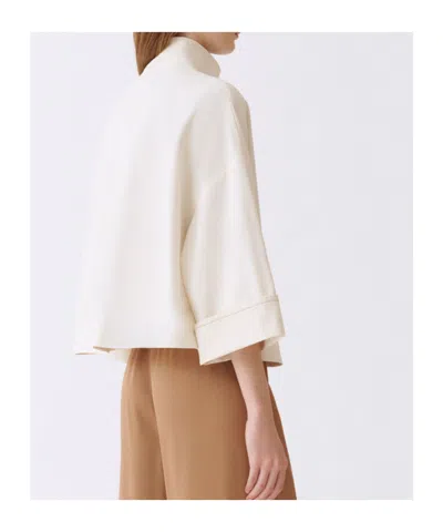 Fabiana Filippi Jacket Woman Color Butter In White