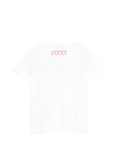 Pucci Junior Graphic-print T-shirt In Neutral