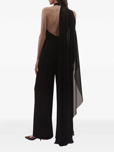 Gemy Maalouf Backless Split Jumpsuit In Black