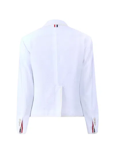 Thom Browne Textured Blazer In White