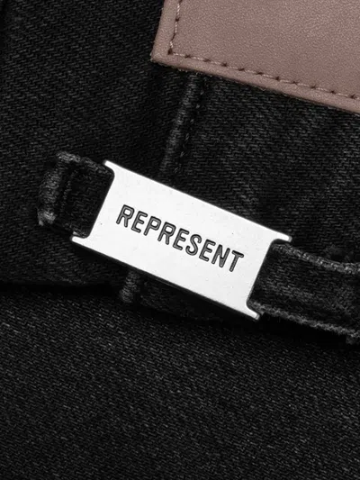 Represent Boot Cut Denim Trousers In Black