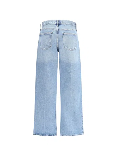 Agolde Five-pocket Jeans In Blue