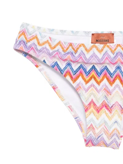 Missoni Ruffled Chevron Bikini In Multi