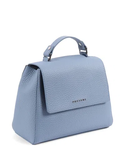 Orciani Small Sveva Soft Tote Bag In Blue