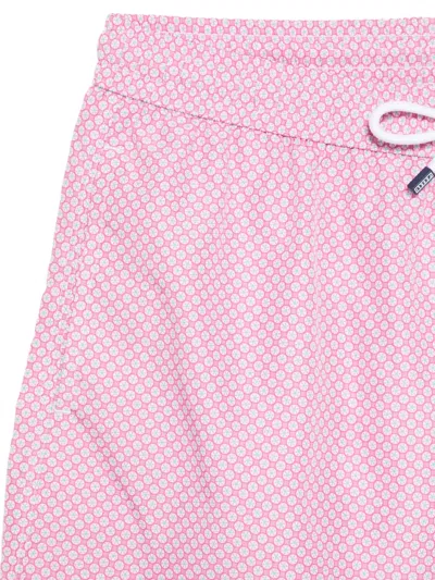 Fedeli Drawstring Beach Shorts In Pink