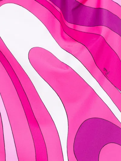 Pucci Junior Patterned Swimsuit In Pink