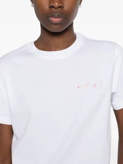 Maison Labiche Lettering T-shirt In White