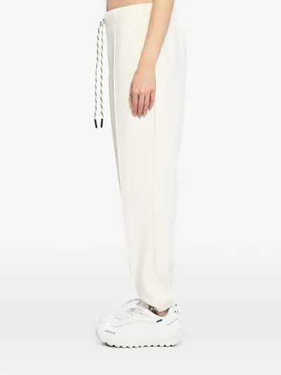 Moncler Stretch Polyester Blend Joggers Drawstring Waist In Animal Print