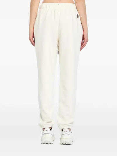 Moncler Stretch Polyester Blend Joggers Drawstring Waist In Animal Print