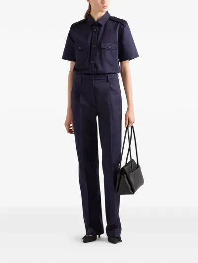 Prada Chino Pants In Blue