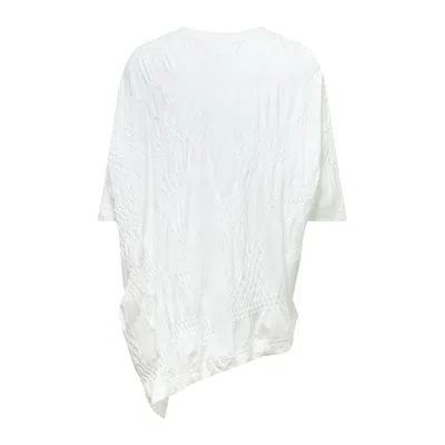 Y's Asymmetric T-shirt In White
