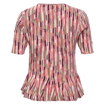 Ulla Johnson Knitted Stripe Samira T-shirt In Multi