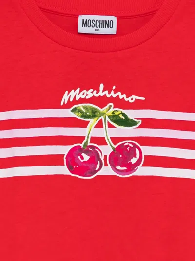 Moschino Cherry-print T-shirt In Multi