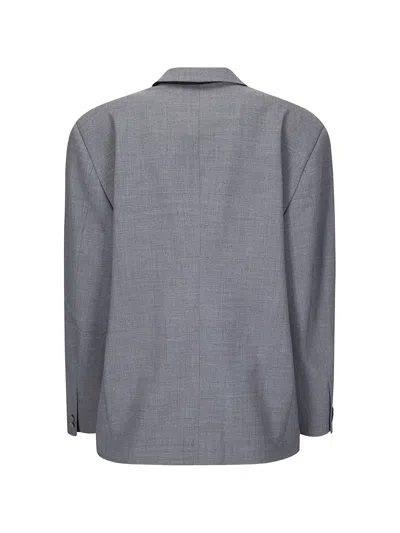 Ottolinger Oversized Buttoned Blazer In Gray