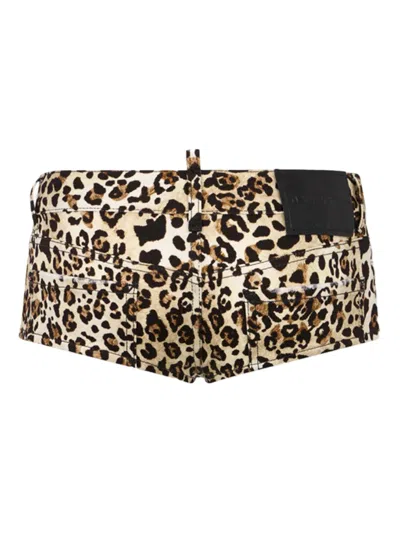 Dsquared2 Wild2 Printed Hot Shorts In Multi