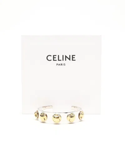 Celine Céline Bangle Bracelet In White