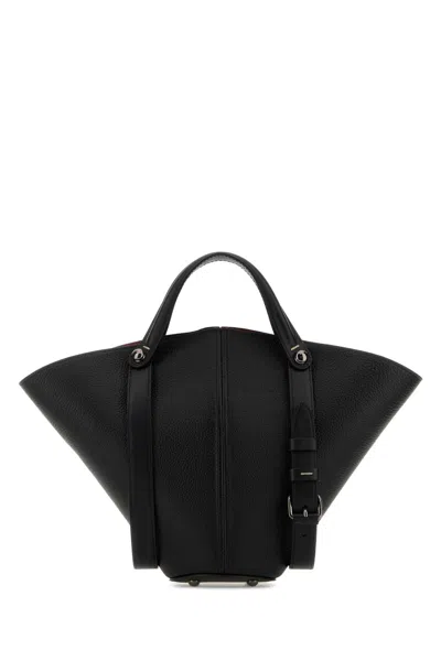 Maison Margiela Dress-age Small Leather Handbag In Black