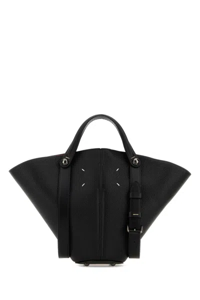 Maison Margiela Dress-age Small Leather Handbag In Black