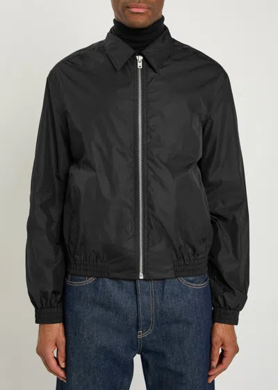 Acne Studios Logo-print Nylon Jacket In Black