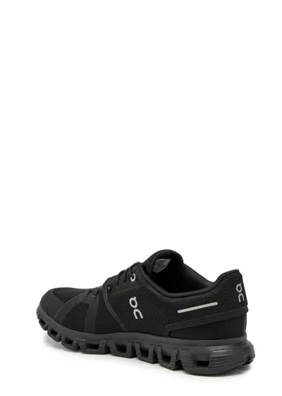 On Breathable Mesh Sneakers With Distinctive Segmented Sole In Black