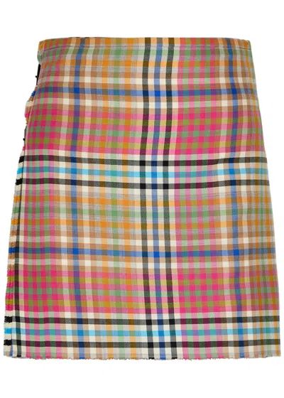Vivienne Westwood Mini Kilt Heather Check 44 Women In Multi