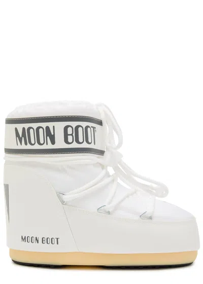 Moon Boot Icon Low Nylon White Snow Boot In White