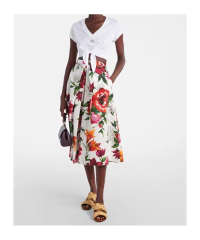 Dolce & Gabbana Patterned Skirt In Multi