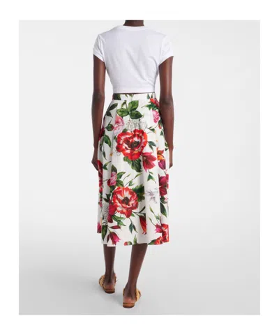 Dolce & Gabbana Patterned Skirt In Multi