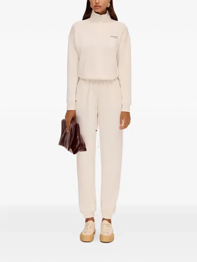 Annafoxy Calme Zip Sweatshirt In Neutral