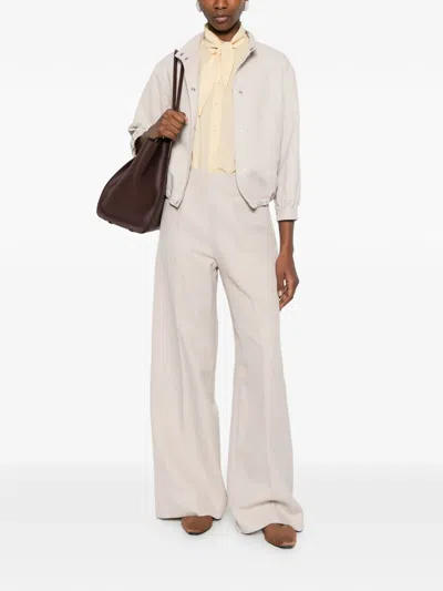 Herno Viscose Linen Polyamide Jacket In Neutral