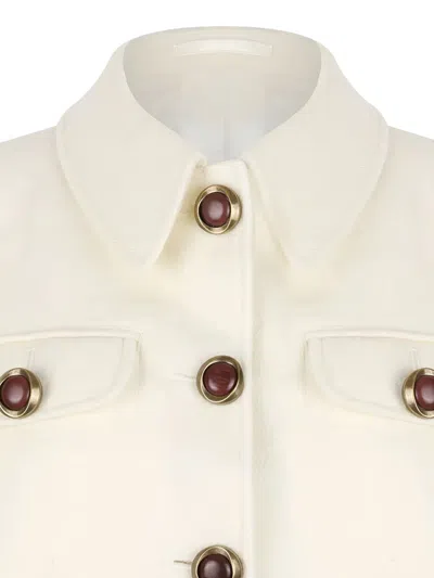 Fortela Buttoned Jacket In Red