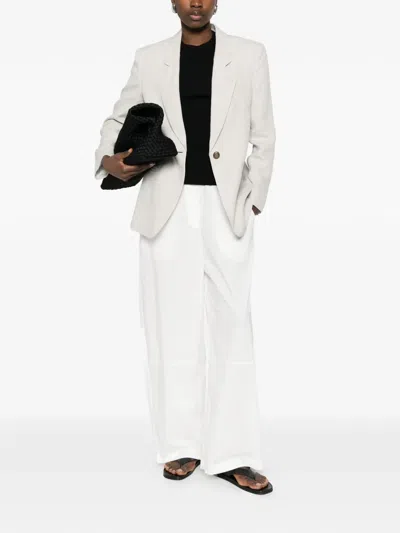 Giorgio Armani Button Single-breasted Blazer In White